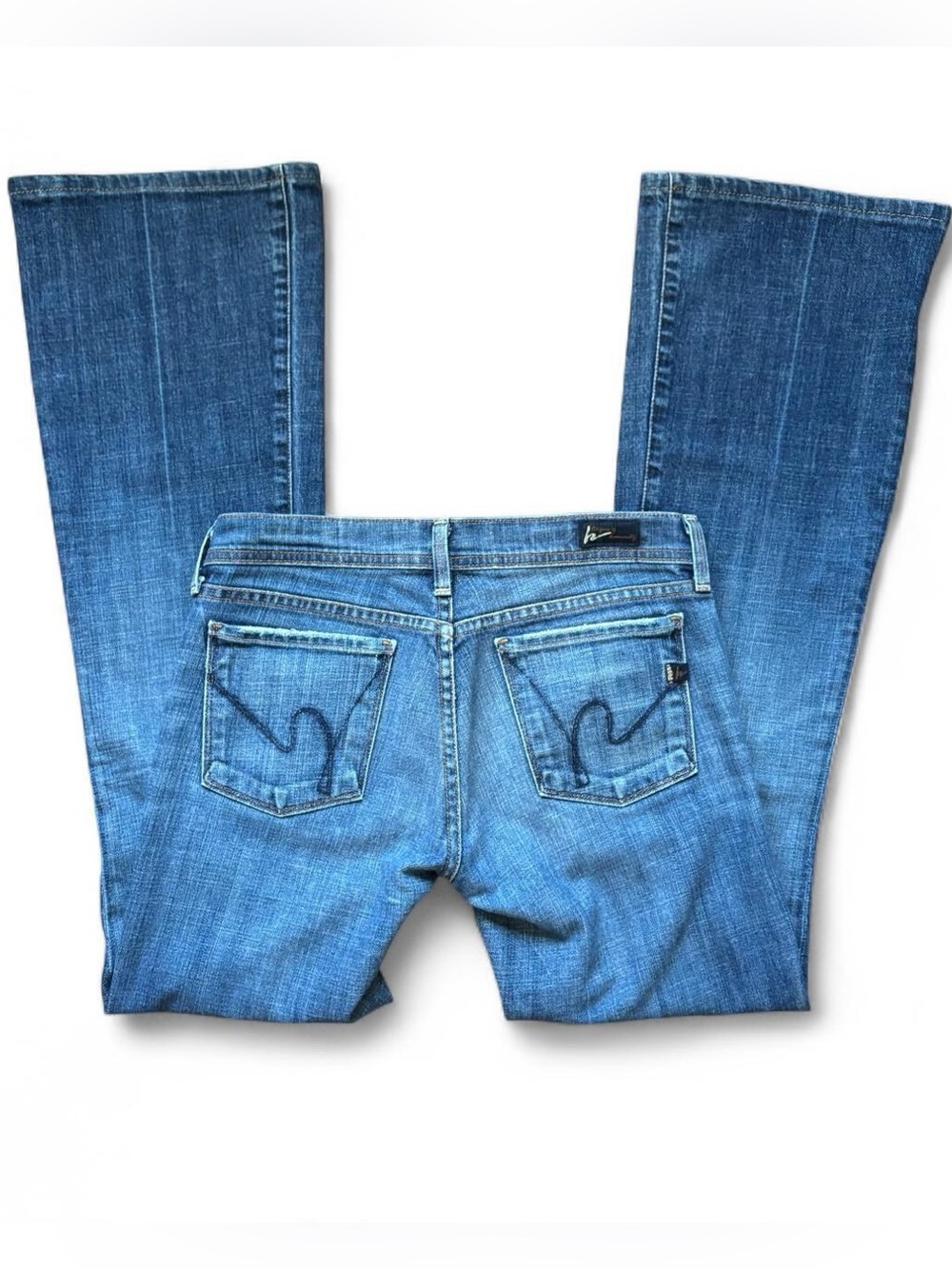 Vintage Citizens of Humanity Jerome Dahan Ingrid Super Low Rise Flare Jeans 27